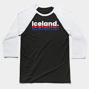 Iceland Tri-logo Graphic Baseball T-Shirt